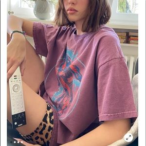 UO Koi fish over dyed t-shirt